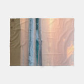 Zonnestrand en oceaan fleece deken (Voorkant (Horizontaal))