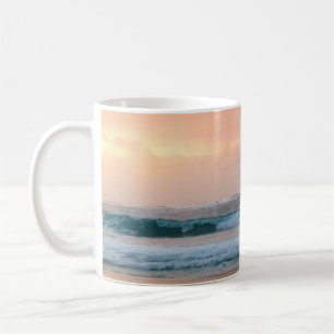 Zonnestrand en oceaan koffiemok