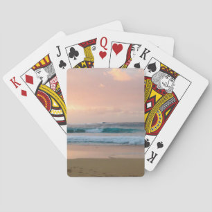 Zonnestrand en oceaan  pokerkaarten