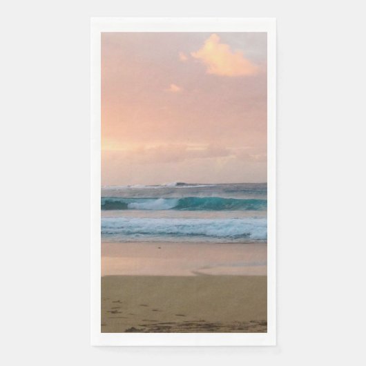 Zonnestrand en oceaan servet (Voorkant)