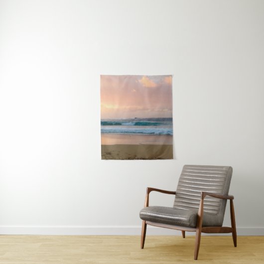 Zonnestrand en oceaan wandkleed (In situ)