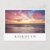 Zonnestrand en zee briefkaart (Voorkant)