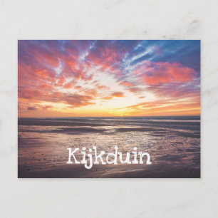 Zonnestrand en zee briefkaart