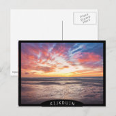 Zonnestrand en zee briefkaart (Voorkant / Achterkant)