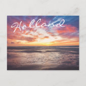 Zonnestrand en zee briefkaart (Voorkant)