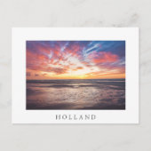 Zonnestrand en zee briefkaart (Voorkant)