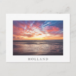 Zonnestrand en zee briefkaart