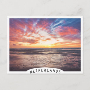 Zonnestrand en zee briefkaart