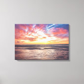 Zonnestrand en zee canvas afdruk (Voorkant)