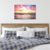 Zonnestrand en zee canvas afdruk (Insitu (Slaapkamer))