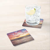 Zonnestrand en zee kartonnen onderzetters (Insitu)