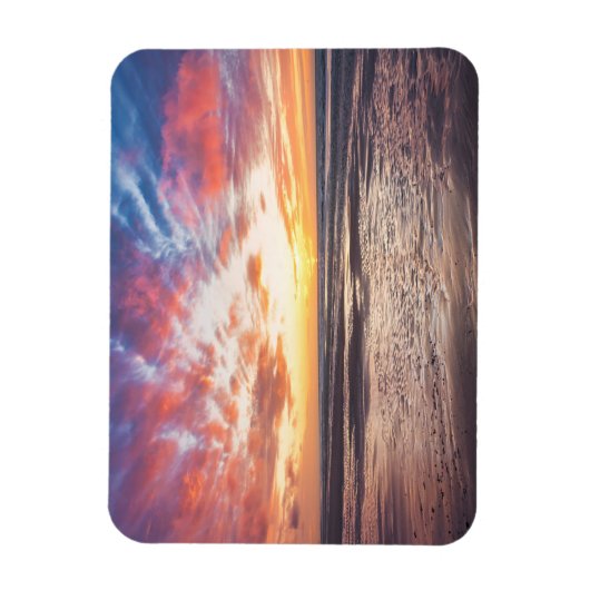 Zonnestrand en zee magneet (Verticaal)