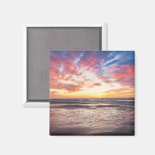 Zonnestrand en zee magneet (Voorkant / Achterkant)