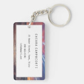 Zonnestrand en zee sleutelhanger (achterkant)