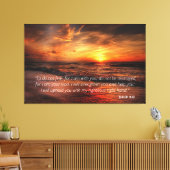 Zonnestrand maakt geen angst voor Isaiah 41:10 Canvas Afdruk (Insitu (Woonkamer))
