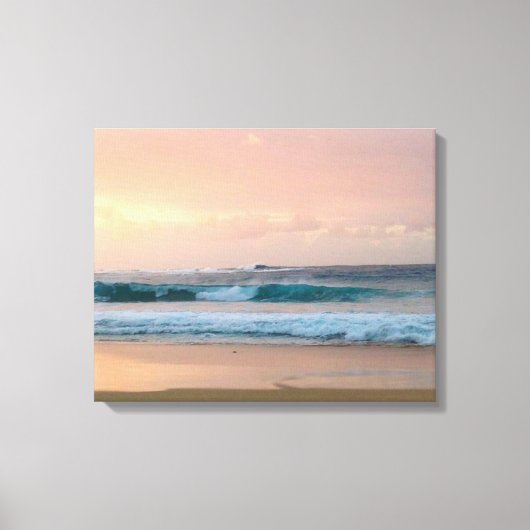 Zonnestrand met oceaan canvas afdruk (Voorkant)