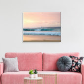 Zonnestrand met oceaan canvas afdruk (Insitu (Woonkamer))