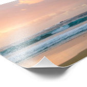 Zonnestrand met oceaan foto afdruk (Hoek)