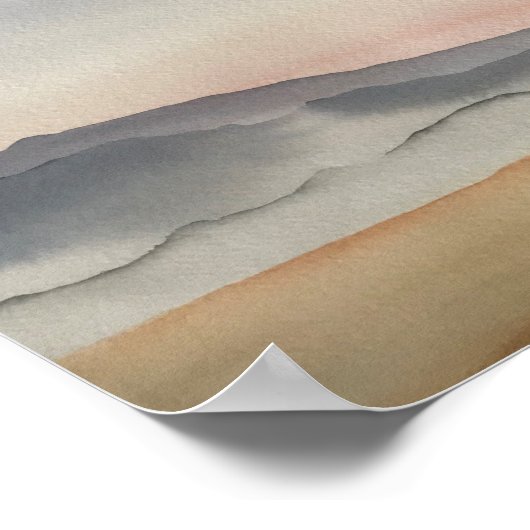 Zonnestrand Poster (Hoek)