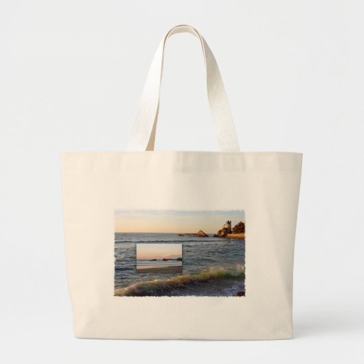 Zonnestranden Grote Tote Bag (Voorkant)