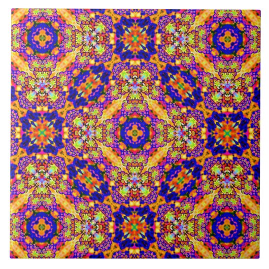 zonnestrandkeramische tegel tegeltje (Voorkant)