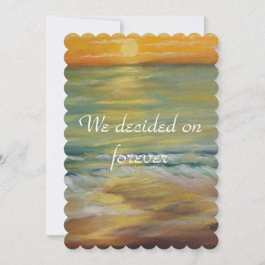 Zonnestrandvoorstel Kaart (Voorkant)