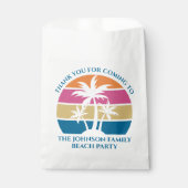Zonnestratiestrand van de gepersonaliseerde tropis bedankzakje (Voorkant)