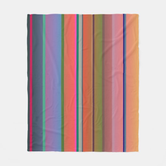 Zonnestrepen Fleece Deken (Voorkant)
