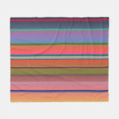Zonnestrepen Fleece Deken (Voorkant (Horizontaal))