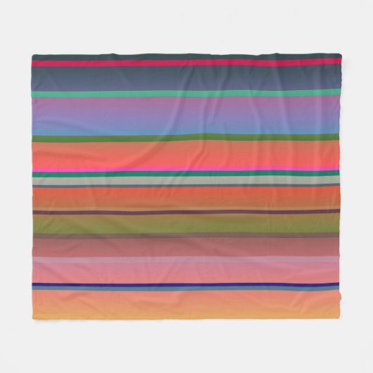 Zonnestrepen Fleece Deken (Voorkant (Horizontaal))
