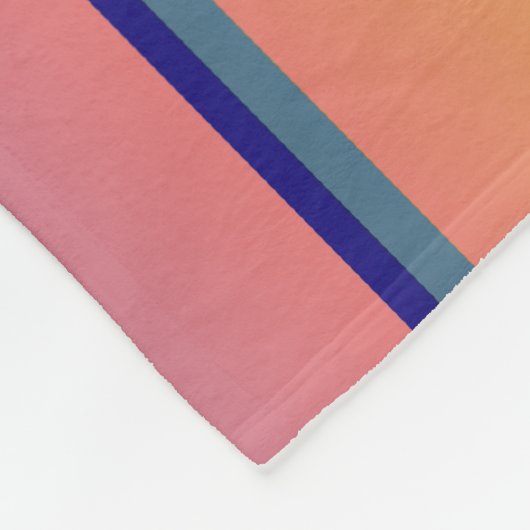 Zonnestrepen Fleece Deken (Hoek)