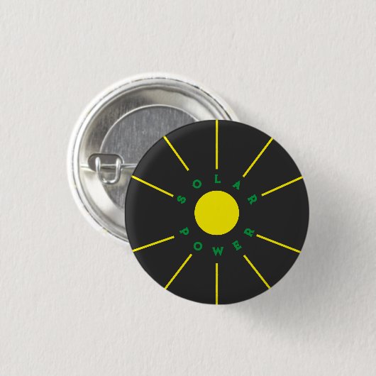 Zonnestroombadge Ronde Button 3,2 Cm (Voorkant /achterkant)