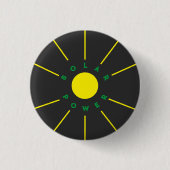 Zonnestroombadge Ronde Button 3,2 Cm (Voorkant)
