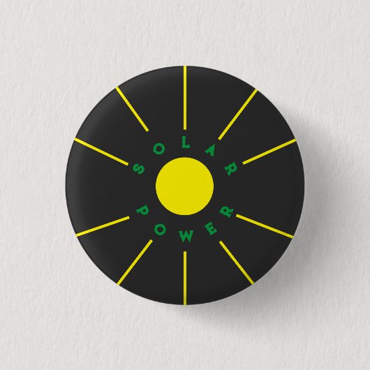 Zonnestroombadge Ronde Button 3,2 Cm (Voorkant)