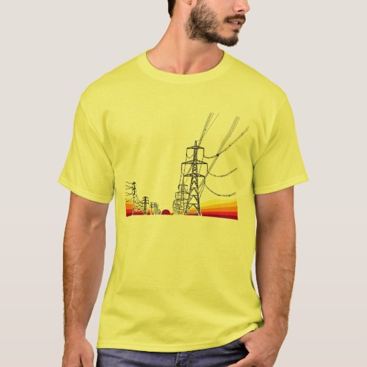 zonnestroomleidingen t-shirt (Voorkant)