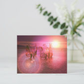 Zonnesurfen Briefkaart (Staand voorkant)