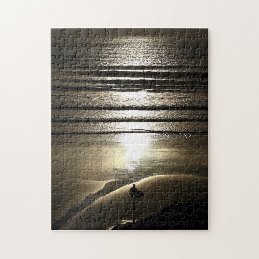 Zonnesurfer in Polzeath Jigzaag Puzzle Legpuzzel (Verticaal)