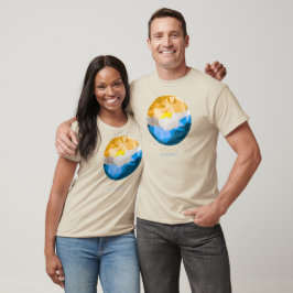 Zonnesurzaterdag Fine Jersey V-nek T-shirt