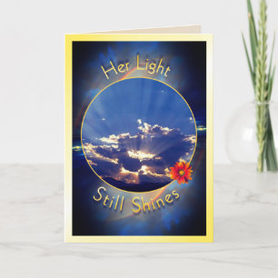 Zonnesympathie voor verlies moeder kaart