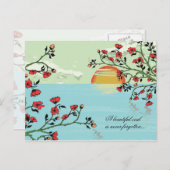 Zonnesympathiekaart Briefkaart (Voorkant / Achterkant)