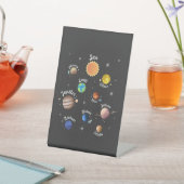 Zonnesysteemcentrales Kinder kennis buitenruimte C Reclamebord Met Voetstuk (Insitu)