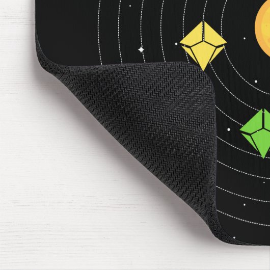 Zonnesysteemdoekset Astrologie tablet RPG Muismat (Hoek)