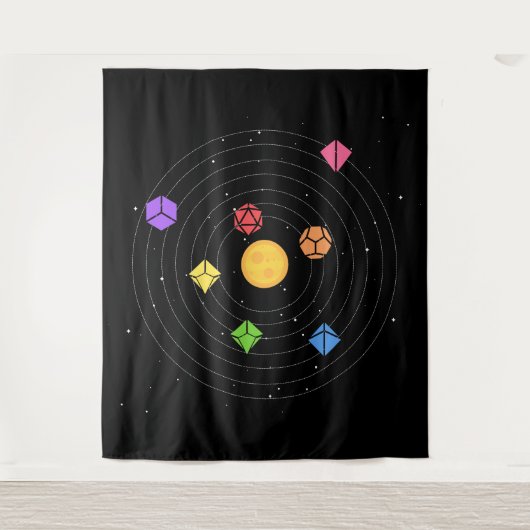 Zonnesysteemdoekset Astrologie tablet RPG Wandkleed (Voorkant)