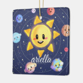 Zonnesysteemgalaxtoestellen Keramisch Ornament (Links)