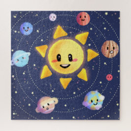 Zonnesysteemgalaxtoestellen Legpuzzel