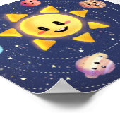 Zonnesysteemgalaxtoestellen Poster (Hoek)