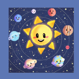 Zonnesysteemgalaxtoestellen Poster