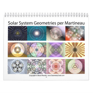 Zonnesysteemgeometrieën per Martineau Kalender