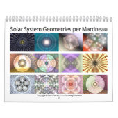 Zonnesysteemgeometrieën per Martineau Kalender (Hoes)