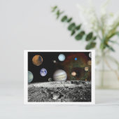 Zonnesysteemmontage-Briefkaart Briefkaart (Staand voorkant)